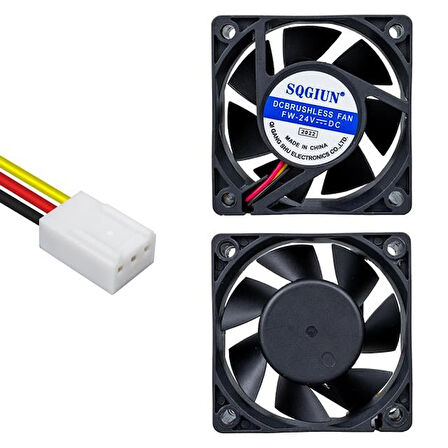 Ic-216A Fırçasız Dc Fan 60X60X25Mm 24 Volt 3 Pin