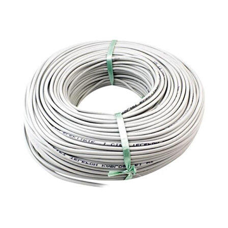 3 Telli 1 Hat 1 Çift 100 Metre Telefon Hat Kablosu (1*2+1*0.50)