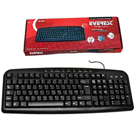 Everest Kb-517U Siyah Usb Kablolu Standart F Klavye