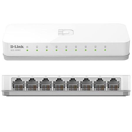D-Link Des-1008C 10/100 Mbps 8 Port Ethernet Switch
