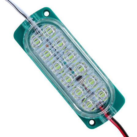Parlak Yanıp Sönen Yeşil 24 Volt 1.2 Watt 2835 Modül Led