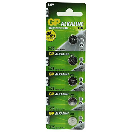 Gp A76 Lr44 Kartela 5'Li Pil