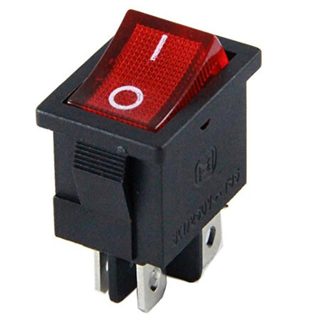 Ic-119 4 Pinli Işıklı Mini Anahtar