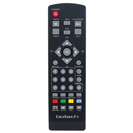 Botech Bc-7200 Uydu Alıcı Kumandası