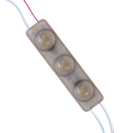 12 Volt 1.5 Watt Soğuk Beyaz Yanıp Sönen Parlak Tek Renk 6916 - 2835 69 X 16 Mm Ip65 160 Derece Modü