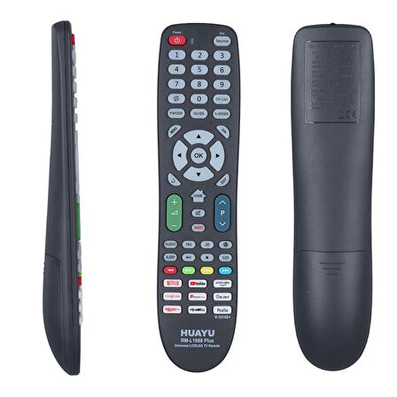 Huayu Rm-L1688 (V-1014S+) Netflix-Youtube-Prime Video-Google Play Tuşlu Universal Lcd Led Tv Kumanda