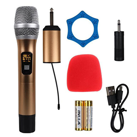 Magicvoice Mv-1301E Uhf Ekranlı Kablosuz 1 El Telsiz Mikrofonu