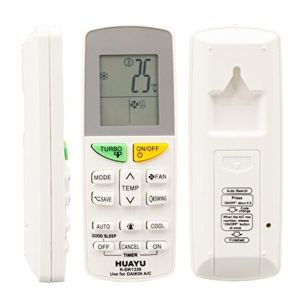 Huayu K-Dk1339 Daikin Universal Klima Kumanda