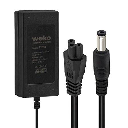 Weko 19 Volt 4.74 Amper 90 Watt Notebook Adaptör (5.5*2.5 Uçlu)