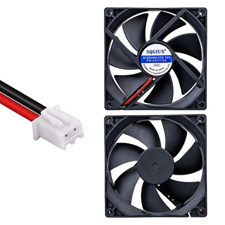 Ic-216A Fırçasız Dc Fan 92X92X25Mm 24 Volt 2 Pin