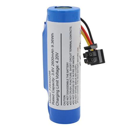 Pm-24803 3.6V 2600Mah 4 Pin Soketli Yazar Kasa Pos Cihazı Pili 18650 Lityum Batarya (Vps906R)