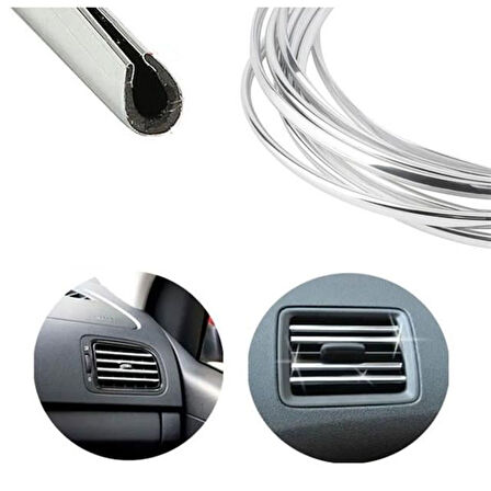 Pm-26300 Araç İçi Dışı U Tipi Geçmeli 4 Metre Koruyucu Dekoratif Esnek Çıta