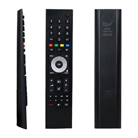 Hey Gri Göbek 3D Tuşlu Lcd Led Tv Kumanda