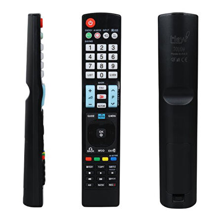 Hey Rm-L930 Küçük Kalıp Guıde-Home-Q.Menü Tuşlu Lcd Led Tv Kumanda