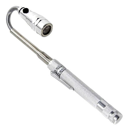 Mx-2808 Mıknatıslı 360 Derece Döner Başlıklı 3 Ledli Beyaz Işık El Feneri