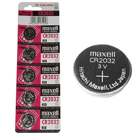 Maxell Cr 2032 Lithıum Pil 5'Li Paket