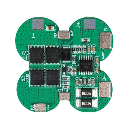 Weko 4S 14.8V-16.8V 15A Li-Ion 18650 Bms Koruma Kartı Devre