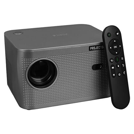 Hello Hy350 Sesli Komutlu Android 11 Akıllı Led Projeksiyon Fhd Kablosuz Görüntü Aktarım Destekli Ev