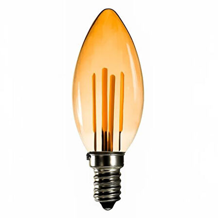 Ledx Br-Al05 400 Lümen 5W Amber E14 Rustik Ampul