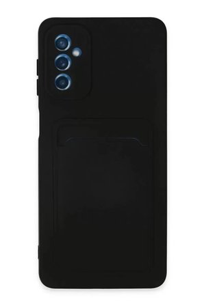 Newface Galaxy M52 5G Kılıf Kelvin Kartvizitli Silikon - Siyah