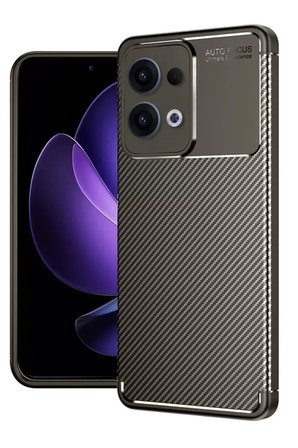 Reno 13 Kılıf Auto Focus Karbon Kapak - Kahverengi