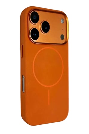İphone 17 Luno Deri Kapak - Turuncu
