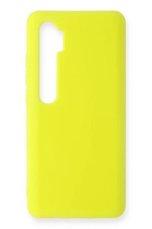 Mi 10 Lite Nano İçi Kadife Silikon - Sarı