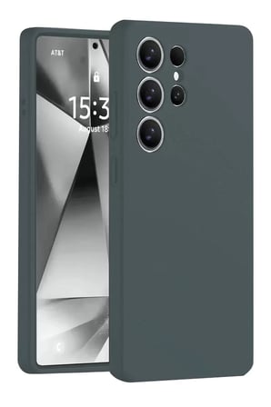 S25 Nano İçi Kadife Silikon - Koyu Yeşil