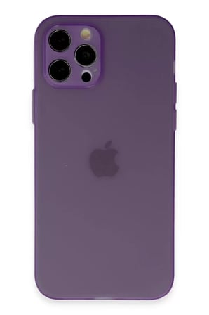 İphone 12 Silikon - Koyu Mor