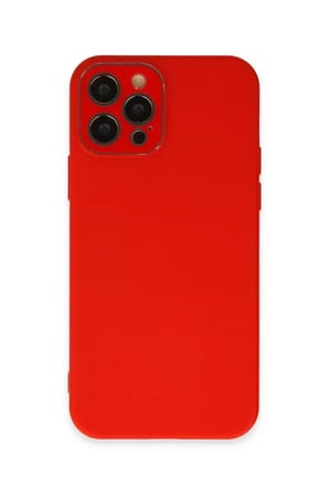 İphone 12 Lansman Glass Kapak - Kırmızı