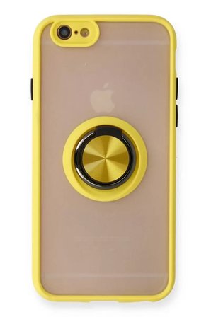 İphone 6 Montreal Yüzüklü Kapak - Sarı