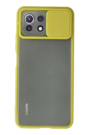 Mi 11 Lite Palm Buzlu Kamera Sürgülü - Sarı