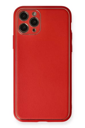 İphone 11 Coco Deri Kapak - Kırmızı