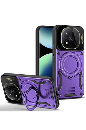 14 5G Joy Lens Standlı Kapak - Mor