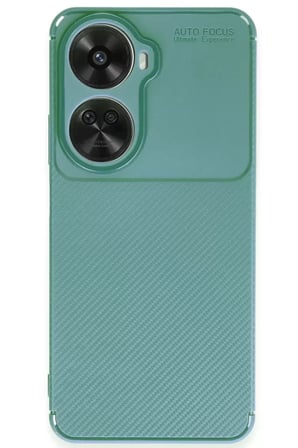 Nova 12 Se Auto Focus Karbon Kapak - Koyu Yeşil
