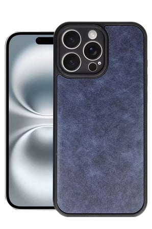 İphone 16 Aras Deri Kapak - Lacivert