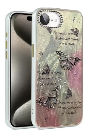 İphone 16E Blade Aynalı Desenli Kapak - Desen 6
