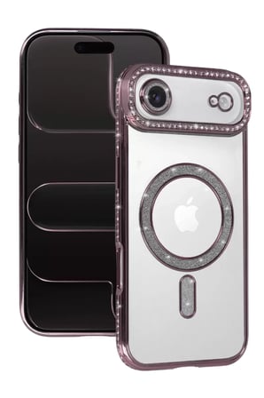 İphone 17 Air Joke Simli Magneticsafe - Pembe
