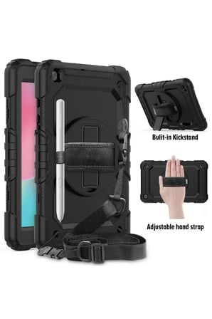 T290 Tab A 8 Pars Kapak - Siyah