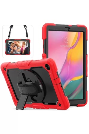 T510 Tab A 10.1 Pars Kapak - Kırmızı