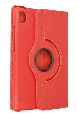 Tab M8 360 Deri - Kırmızı