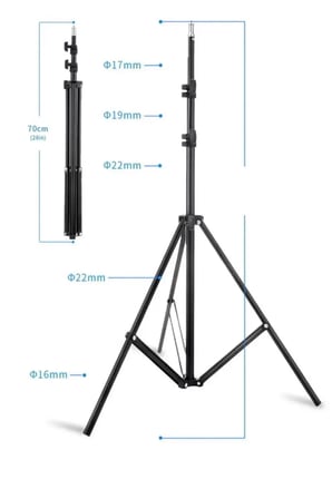 2.1 Tripod Stand Led Işık İçin