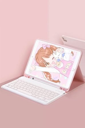 X730 Tab S11 Kc01 Klavyeli Kılıfı - Pembe