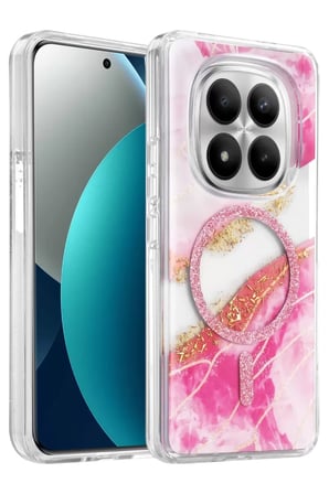 Onegif 15 5G Lotus Simli Kapak - Pembe