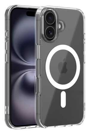 İphone 16 Combo Sert Şeffaf Kapak - Şeffaf