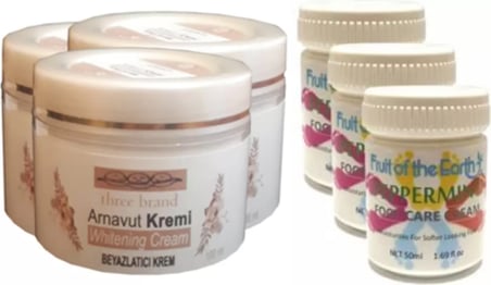 Hintohu Three Brand 100Ml Arnavut Aklıkkremi 3Ad+Foot Carecream 50Ml Ayakbakımkremi Naneferahlığıve