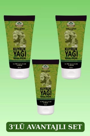 Ibn-I Sina Kuyruk Yağı Masaj Kremi 50Ml X 3 Adet