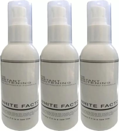 Süper White Factor 3 Adet White Factor For Instant Whitening Açıcı / 3X120 Ml