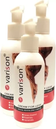 Süper Varison Cream Dizbacak Bakım Kremi 120 Ml 3 Adet