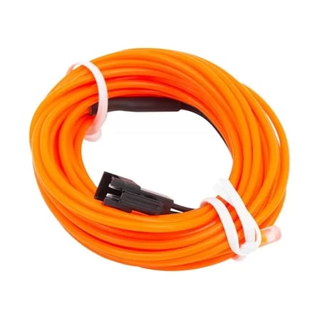 5 Metre 5 Volt Usb Adaptörlü Neon Oranj İp Aydınlatma Pm-6084
